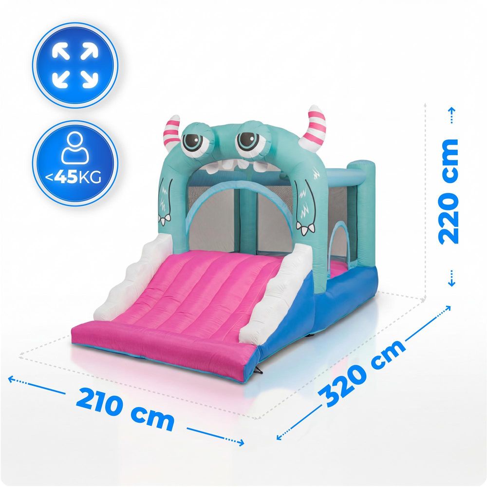 KiNDi parc de jeux gonflable DPZ004 avec toboggan 320 x 210 x 220 cm