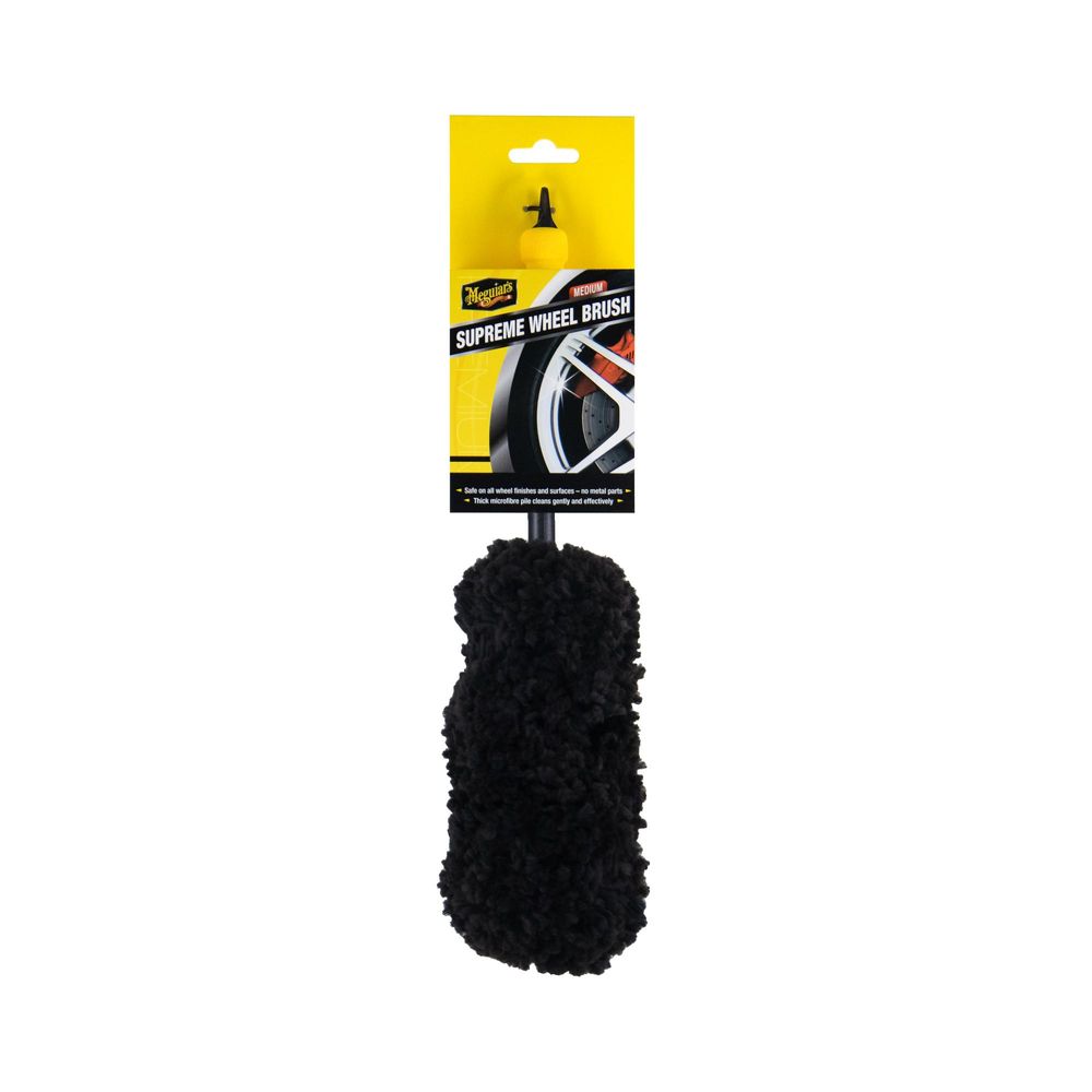 Meguiar’s® Supreme Wheel Brush Medium 35 cm - Felgenbürste mit Mikrofaserkopf