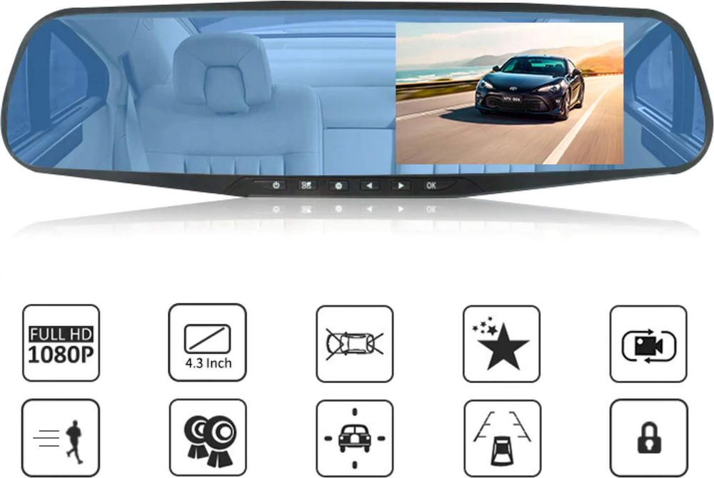 4,3 Zoll Display als praktischer Parkmonitor