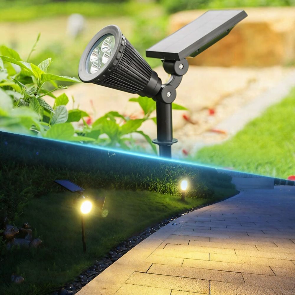 Superhelle LED Solarlampe Bodeneinbaustrahler mit Dämmerungssensor, Solar Bodenleuchte, Bodenlampe, Außen, Kaltweiß, 20W, Retoo
