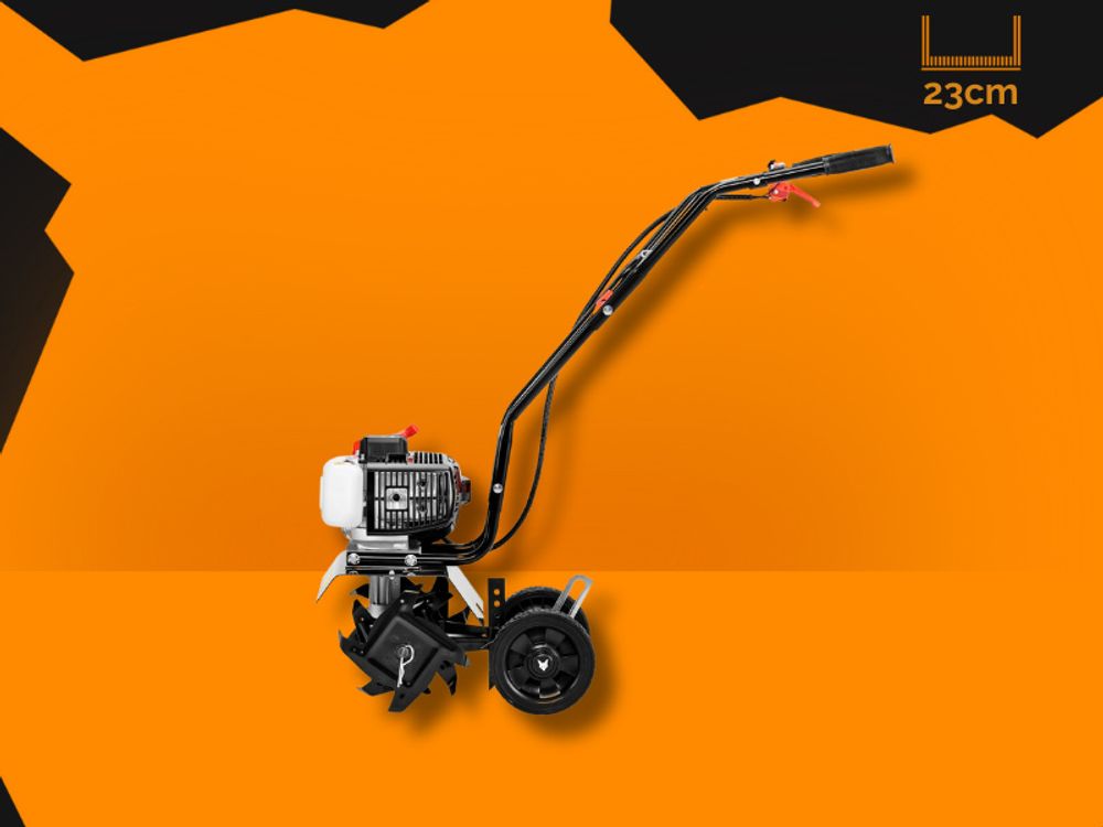 FUXTEC Ackerfräse FX-AF152 -  2 Takt Motor |23 cm Breite | 51,6 ccm |Frästiefe 70mm |14kg