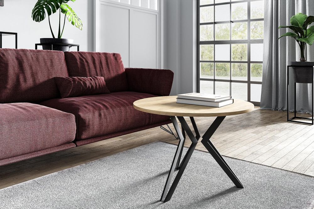All4All runder Tisch Kate , Esstisch , Esszimmertisch , Metallbeine , Industriestil , moderne Beine , 100 bis 176/76cm , 27 , Marmor Bianco