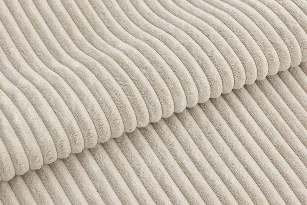 Sofa AIKIDO 150x85 - mit schlaffunktion - Farben zur Auswahl - modernen Sofa - mit Bettkasten - Moderner Cordstoff - Stoff POSO 100 Beige