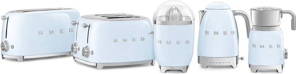 SMEG TSF02PBEU Toaster 4 Scheiben Pastellblau