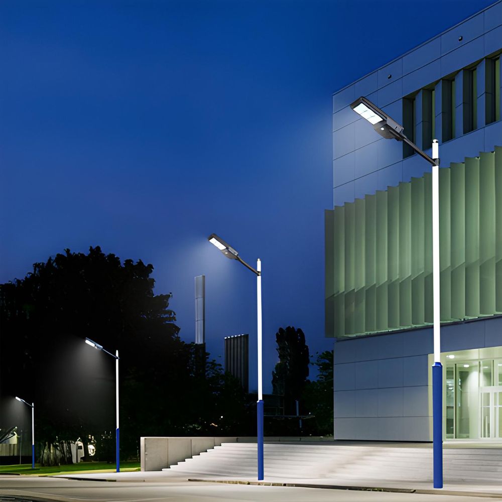 Solar Straßenlampe 240W mit Motion Sensor 6000K Weiß LED Solarleuchte Straßenlaterne Fernbedienung Sicherheitslicht für Außen Garten Dämmerung Retoo