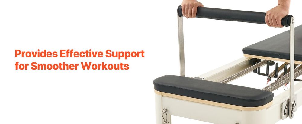 VEVOR Pilates Reformer, Holz-Pilates-Maschine für das Heimstudio, Krafttraining Workout-Ausrüstung mit doppeltem Widerstand, Reformer-Box, Sprungbrett, für fortgeschrittene Benutzer und Anfänger, bis zu 400 LBS, Aluminiumlegierungsrahmen