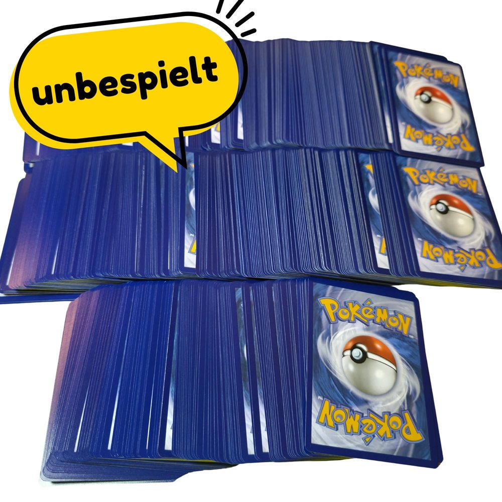 Unbespielte Pokémon Karten deutsch – Sammelkarten für TCG, Sammelalbum und Pokemon Sammlung