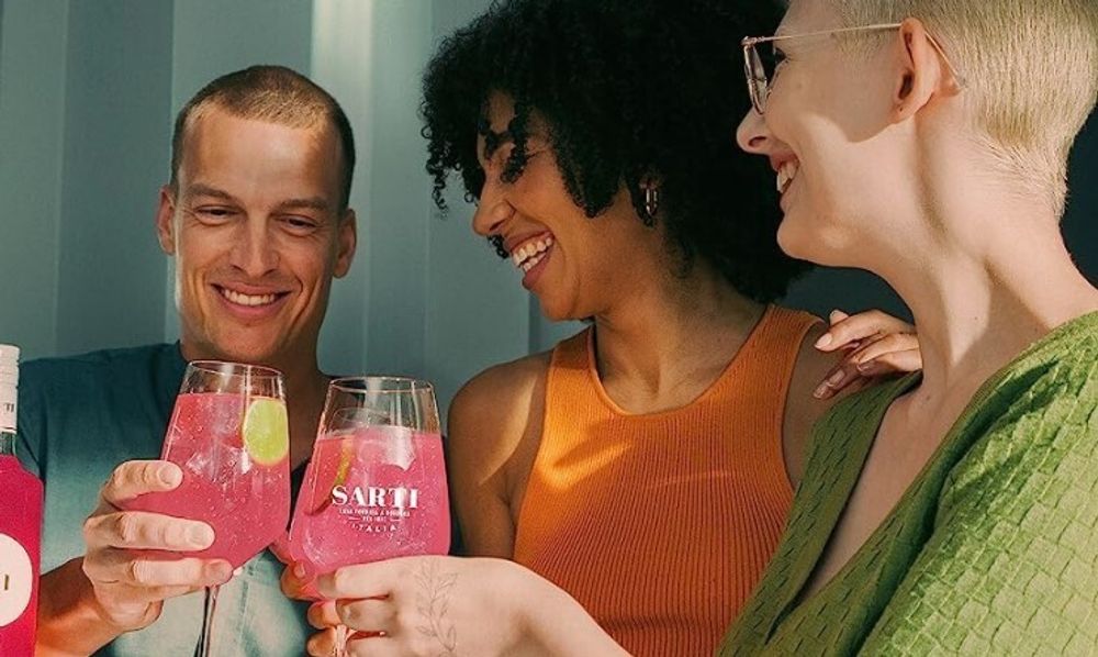 Sarti Rosa Italia – 2er Set Ballongläser für Aperitifs & Cocktails