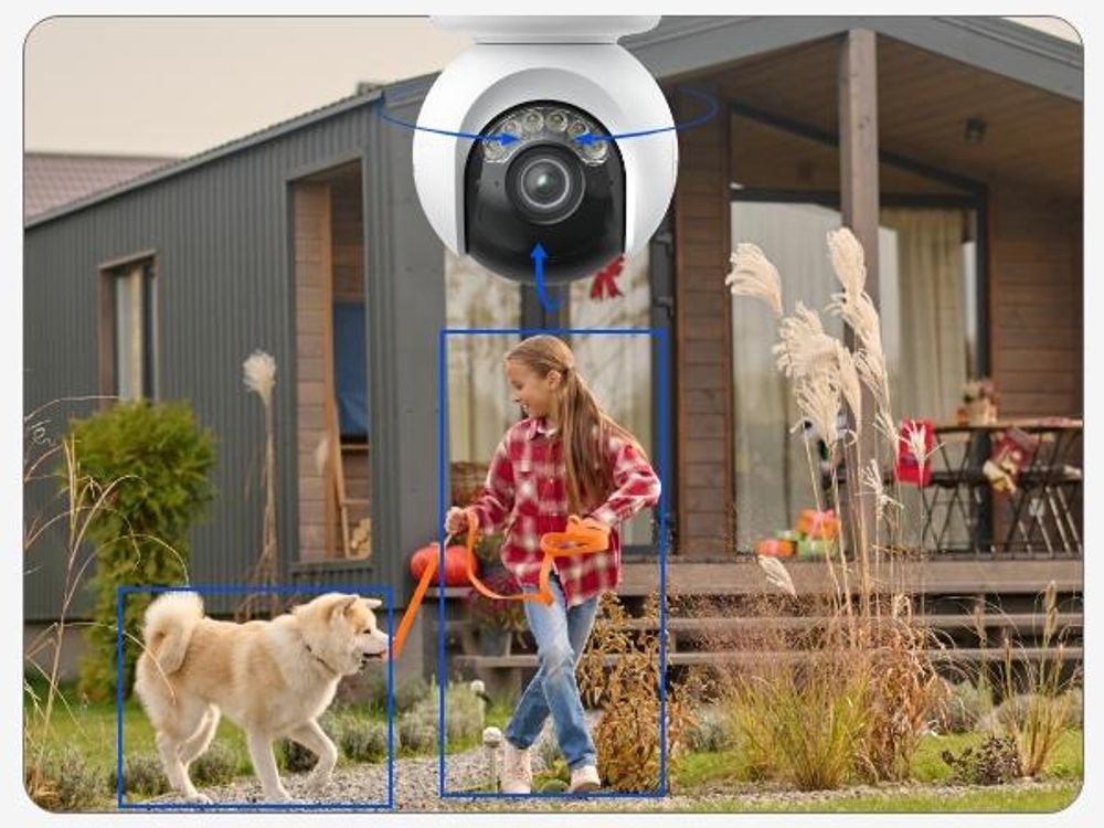 Reolink Altas PT Ultra+ z panelem słonecznym, kamera monitorująca 4K 8 MP z WiFi 6 i akumulatorem, automatyczne śledzenie 360° PT, powiadomienia ColorX, 10-sekundowe nagranie wsteczne, wykrywanie AI