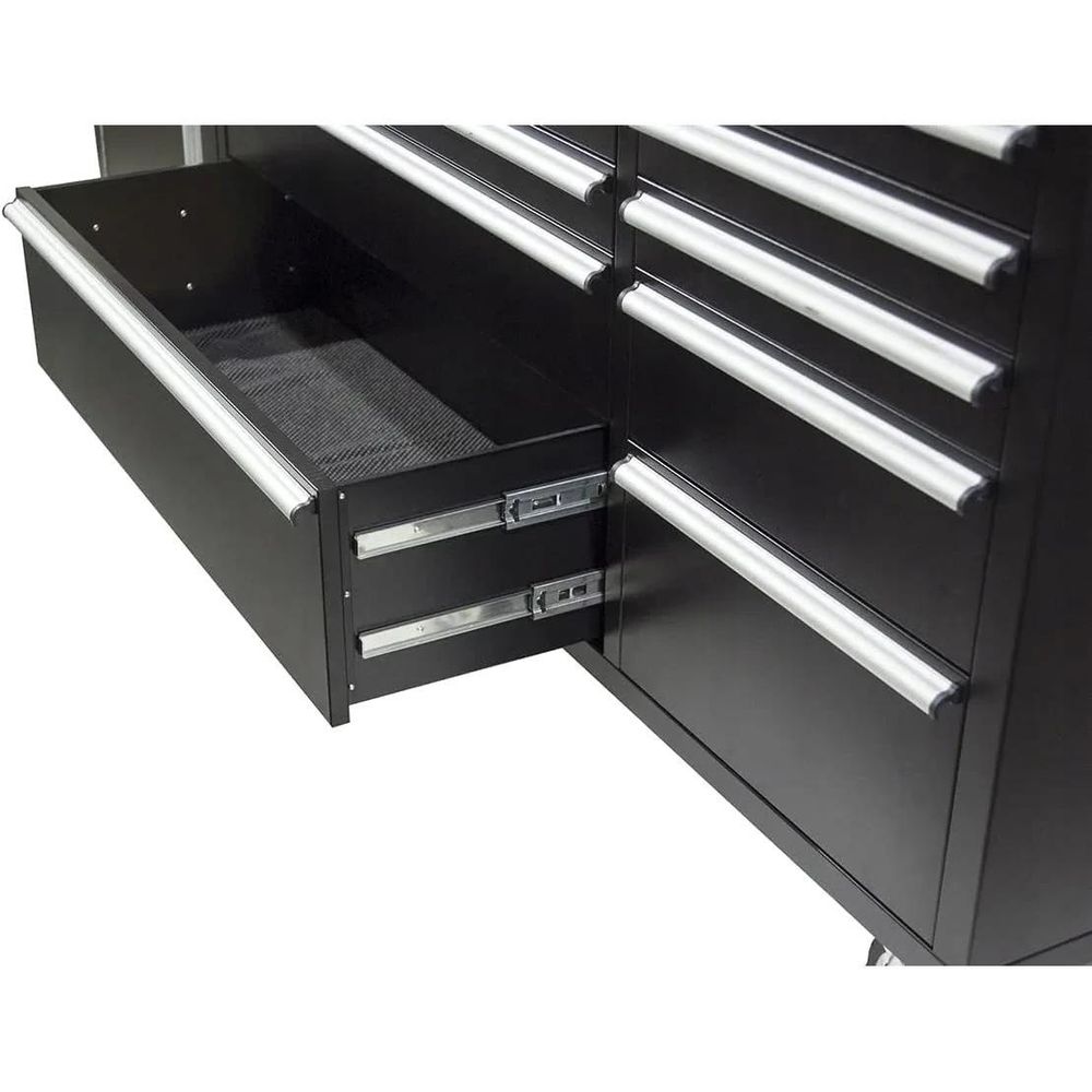 LUXTOM | Werkbank mit Lochwand, 148x52x213cm, Werkstatttisch, Arbeitstisch, Werkstattwagen, Werkzeugwagen, Mobiler Arbeitstisch