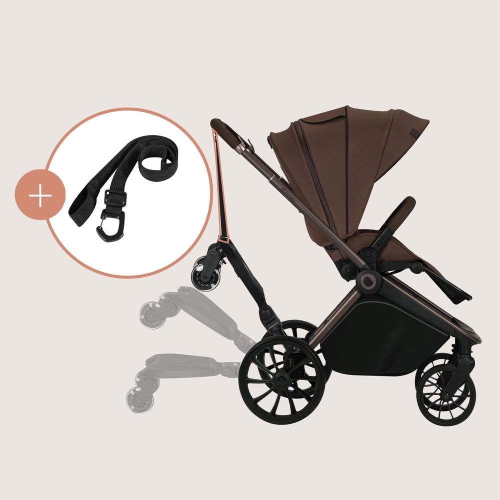Lionelo Buggy Board Universale Kinderwagen-Mitfahrbrett mit Sitz oder Stehoption, bis 25 kg