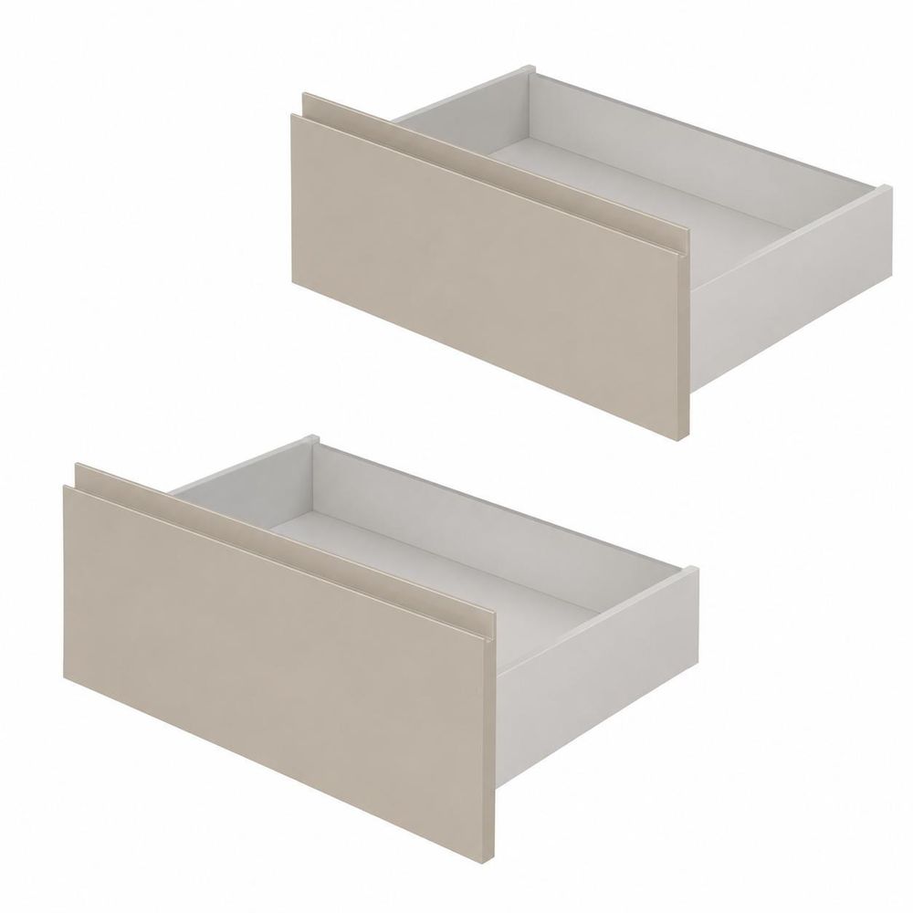 AQUA for you | Badezimmerschrank - CERSANIT MODUO - Waschtisch Set 60 cm – Kaschmir - mit Waschbecken, Unterschrank, Badmöbel Set, Badezimmerschränke