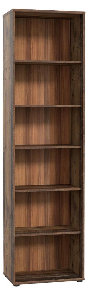 freiraum Regal Tembi – hohes Regal in Old Wood Vintage mit variabler Fachaufteilung