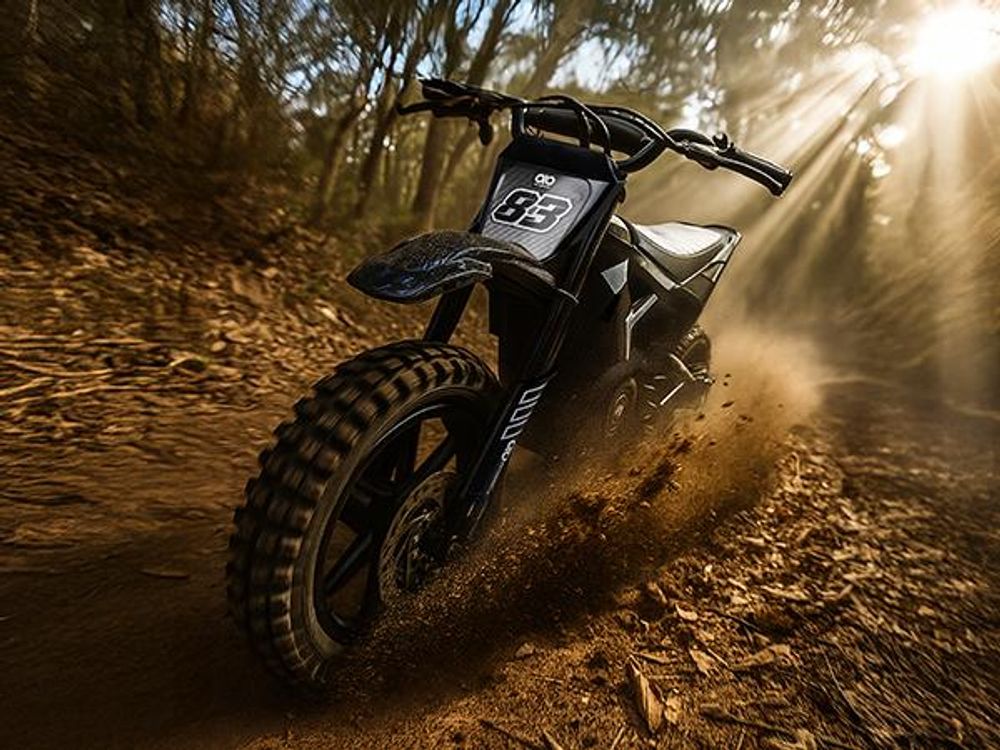 Actionbikes Motors Kinder Crossbike Raider | Elektro Kindermotorrad - Motocrossbike - Pocketbike - Motorrad Bike - Scheibenbremsen vorne und hinten