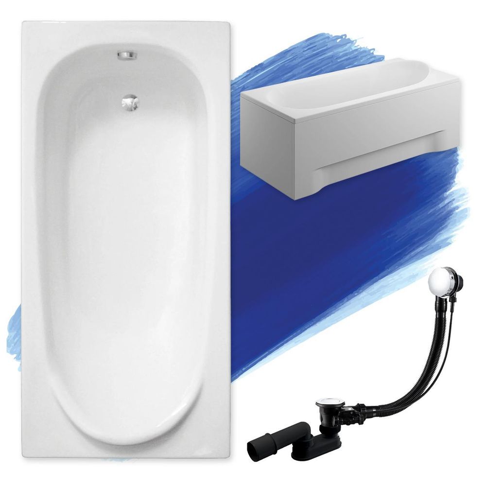 Weiß Eckbadewanne mit modernem, dargestellt mit einem schwarzen Ablauf