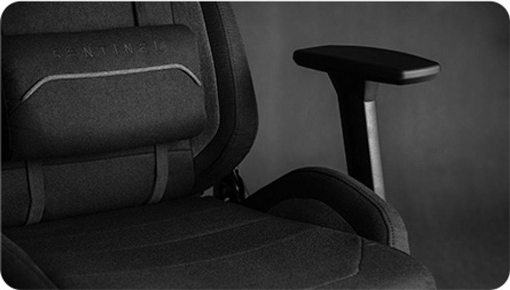 SENSE7 Sentinel – fotel gamingowy, fotel biurowy, ergonomiczny fotel biurowy, ergonomiczny fotel dla graczy, fotel gamingowy, fotel gamingowy w kolorze czarnym, fotele gamingowe o nośności 150 kg