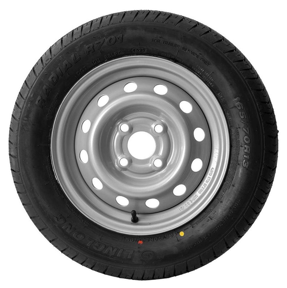 UNITRAILER Komplettrad 165/70 R13 für leichte PKW- und Gartenanhänger