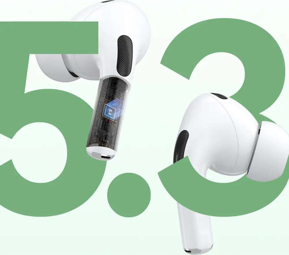 U19 TWS Kabellose Bluetooth 5.3 In-Ear-Kopfhörer mit LED-Anzeige - Weiß