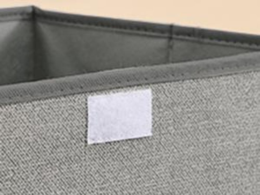 SONGMICS Aufbewahrungsbox mit Deckel, 3er Set, klappbar, Stoffboxen, Aufbewahrung, Organizer, für Kleiderschrank, Griffe, für Schlafzimmer