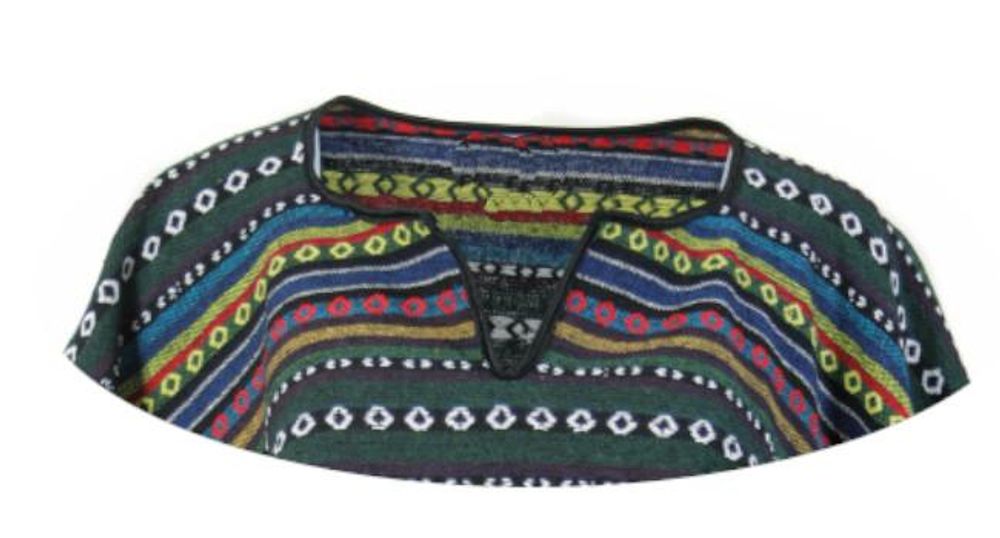 Kostüm-Set Poncho und Sombrero 2-teilig Hut und Poncho