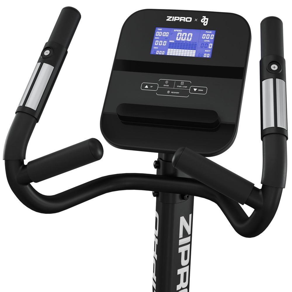 Zipro Heimtrainer Fahrrad Strike White – Design Fitnessbike in Weiß Bis 150kg Belastbar Magnetischer Hometrainer mit AppAnbindung Verstellbarem Sattel