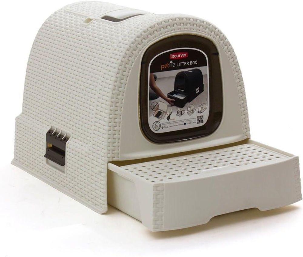 Curver Katzentoilette 51x38,5x39,5 cm Weiß 400462
