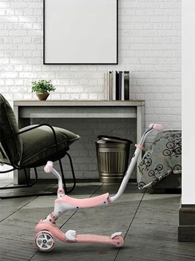 Multifunktionaler 5-in-1 Balance-Roller mit Sitz, Rosa, ab 1 Jahr