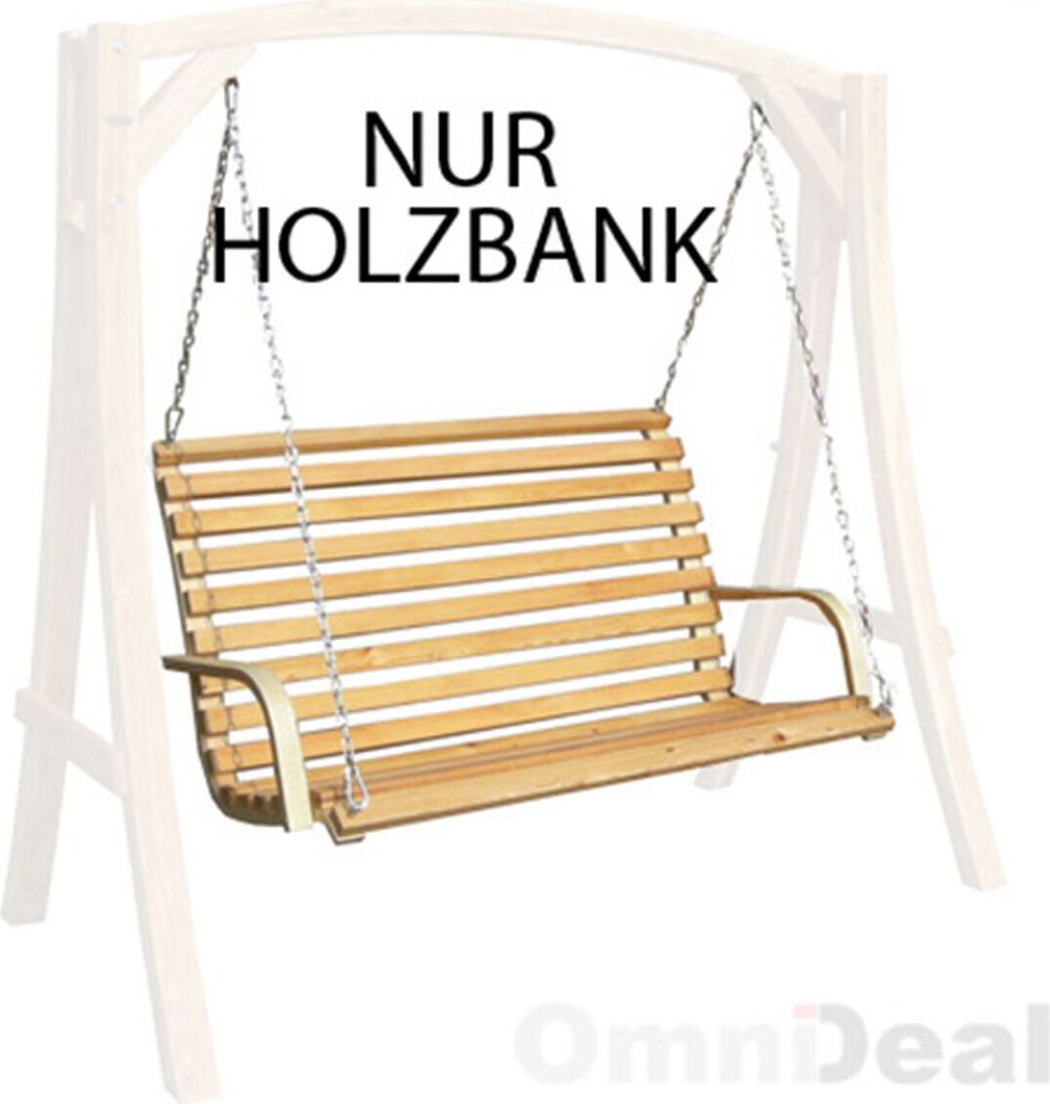 Hollywoodschaukel Bank | Holzbank Lärchenholz Gartenbank Schwebebank Schaukelbank mit Befestigung