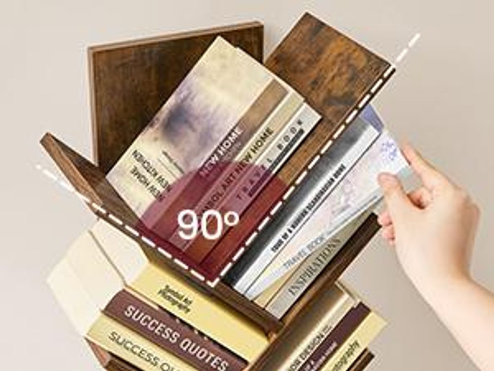 VASAGLE Standregal in Baumform, Bücherregal, 20 x 38 x 115,2 cm, braun