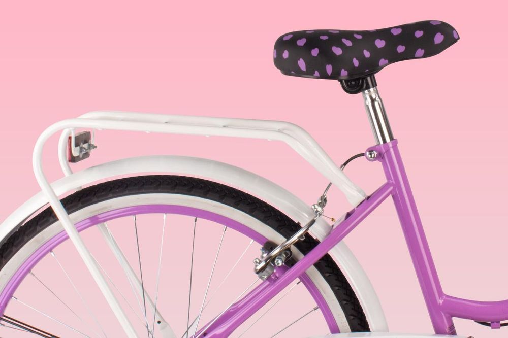 Bicicletta da ragazza 24 pollici per la Santa Comunione con SHIMANO 7 velocità Heart Bike rosa