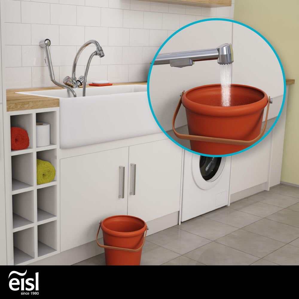eisl Handbrause für Bad, Waschbeckenbrause zum Nachrüsten, Weiß