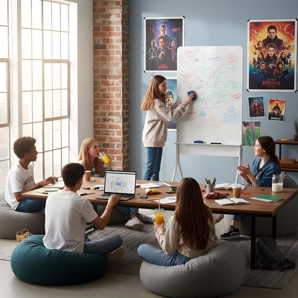 Ergo Office mobile Schreibtafel  vertikale Ausrichtung  weiß  einseitig  mit Ablage  Tafelgröße 1190x790mm  ER-305