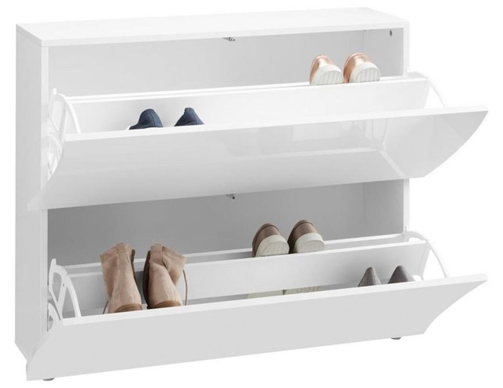 Onda Schuhschrank – Moderner Schuhschrank mit 2 Klappen für bis zu 16 Paar Schuhe