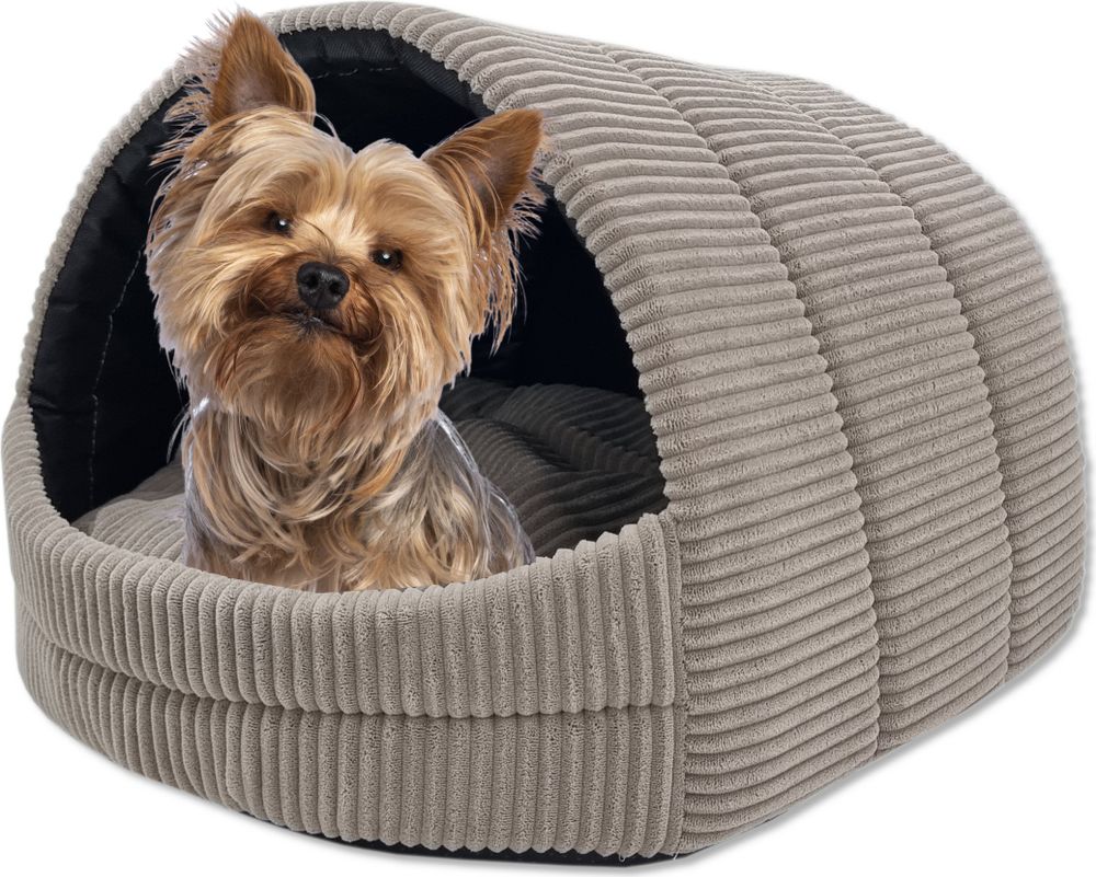 Hundehütte Hundehöhle Exklusives Haus Hund oder Katze | 2 Größen | Hochwertiges Material | Komfortabel und Waschbar