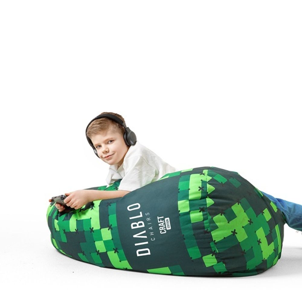 Diablo Kindersitzsack mit Füllung Sitzsack Gaming Sessel Beanbag Farbe: Craft