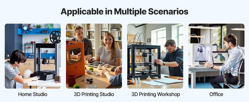 VEVOR Wandmontierter Drucker Filamentlagerregal, 2-stufiges Wandregal, rollbare Filamentspulenhalter mit Rädern, Filamente organisiert für 3D-Druckstudio, Werkstatt (Nur Regal), Mobile-a, Vier Schichten