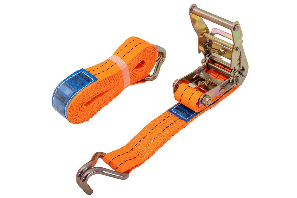 UNITRAILER Spanngurte Set 4 Stück 4m 35mm 2t Zurrgurte mit Ratsche orange LC 2000 daN für Anhänger