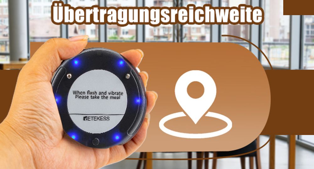 Retekess TD163 Restaurant Pager System, Pager Rufsystem, 400M, 31 Anrufmodi, 20H Standby, Gästerufsystem für Hotel, Bars, Clubs(20 Pager)