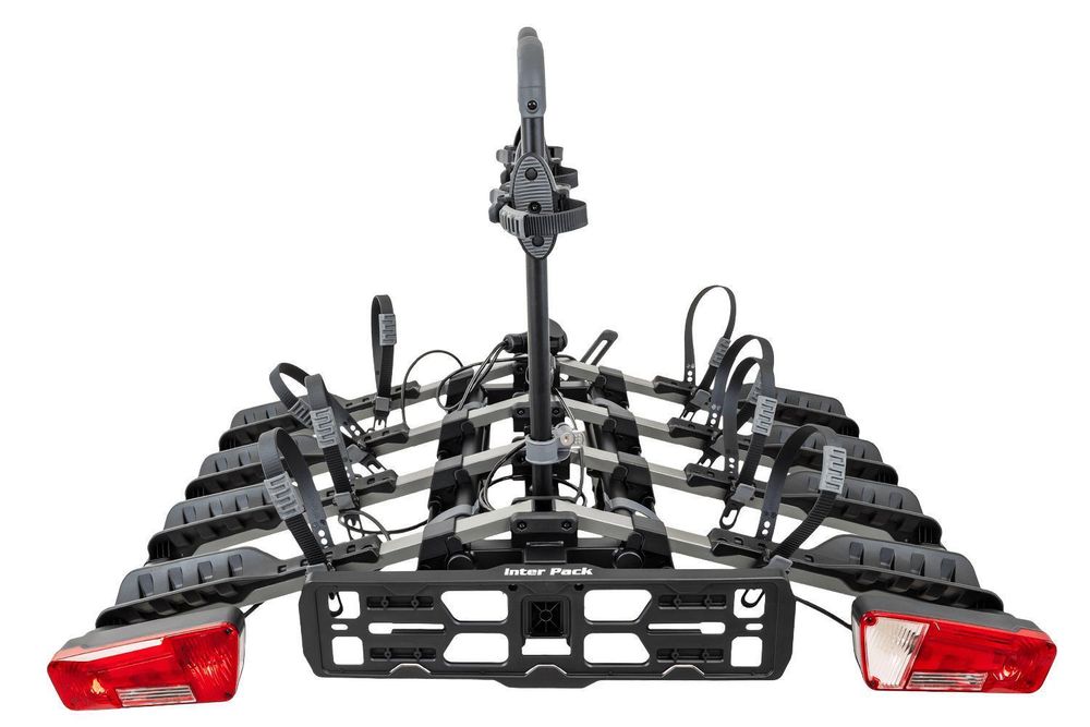 Inter Pack New Spider 4 - Anhängerkupplungs-Fahrradträger für 4 Fahrräder