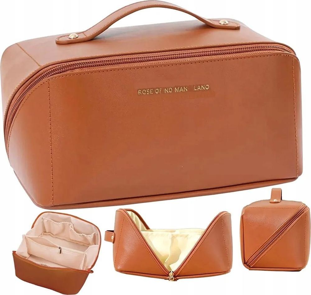 Elegante Kosmetiktasche - Perfekter Organizer für Ihre Schönheitspflege - Jetzt mit Ökoleder und intelligentem Design!
