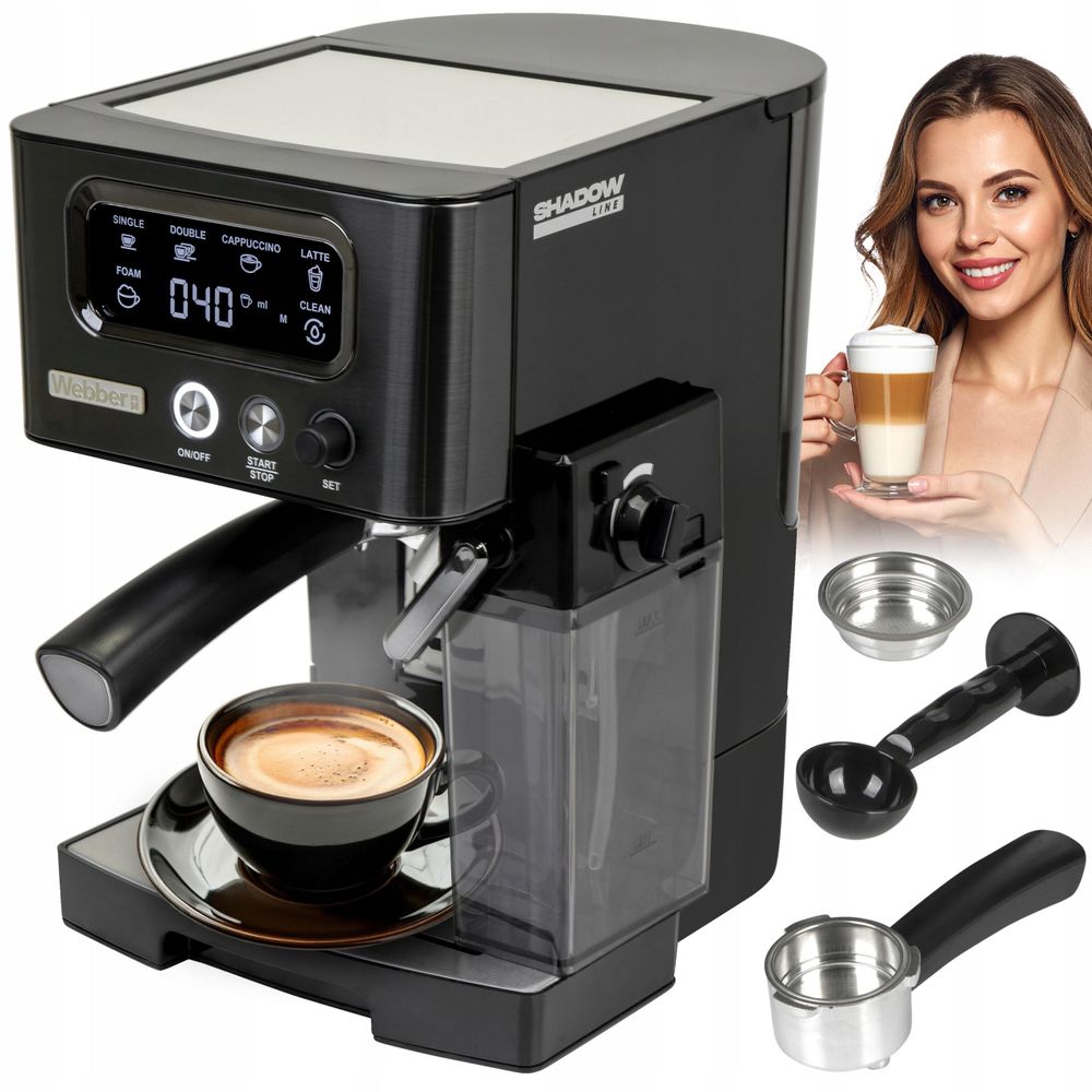 Čerpadlo 15 bar a portafiltr kávovaru Webber BARISTA M5