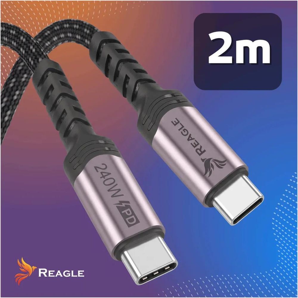 Reagle RUC200S – technische Daten USB-C Kabel 240W 2m Power 480 Mbps