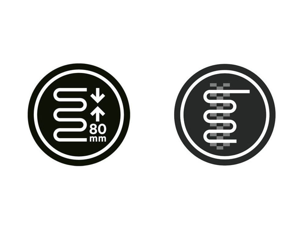 Gute Wärmeverteilung - Minimale Aufbauhöhe (ca. 3 mm)