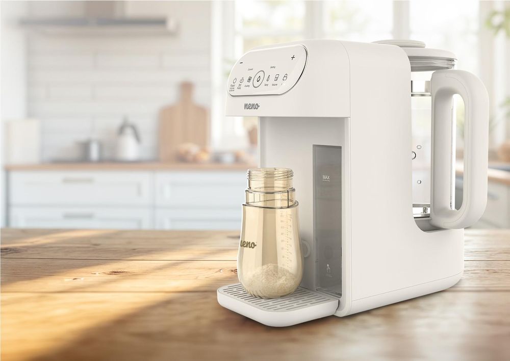 Neno Lago 4-in-1 Milchpulver Zubereiter mit Baby Wasserkocher und 2L Tank