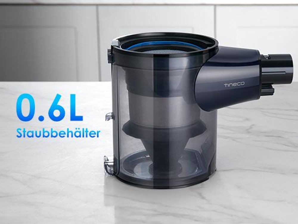 Tineco PURE ONE S50 Kabelloser Akku Staubsauger, 150AW Saugleistung, bis zu 95 Min. ZeroTangle-Bürste, LED, Entfernt Mühelos Großschmutz & Tierhaare