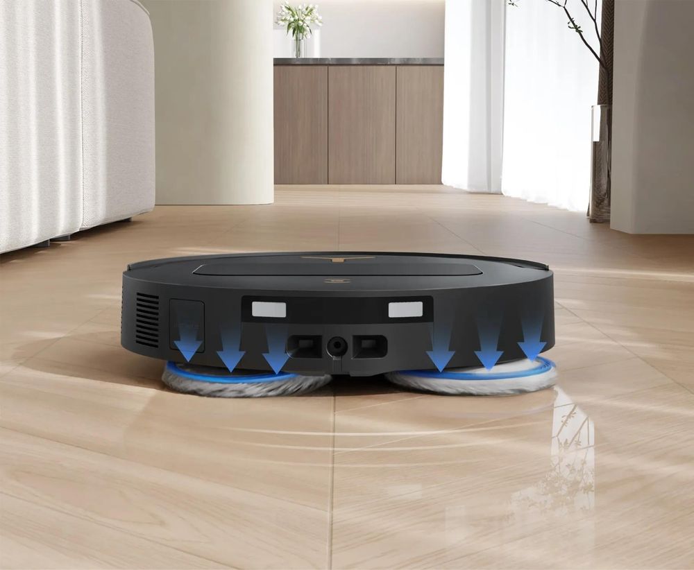 ECOVACS DEEBOT 25000Pa T50 PRO OMNI GEN3 Staubsauger Roboter mit 2PCS Original-Reinigungsflüssigkeit, Schwarz (Upgrade von T50 PRO GEN2)