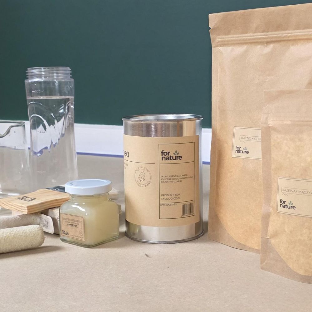 Kalkfarbe Fornature LIMEA, Farbton Abendrot (Olivgrün), 2,5l, für Innenwände und Decken