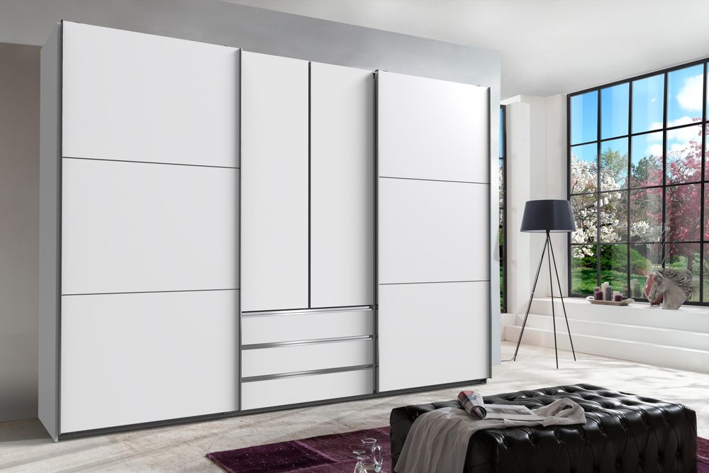 MAGIC Schwebetürenschrank – Kleiderschrank mit Drehelement und viel Stauraum