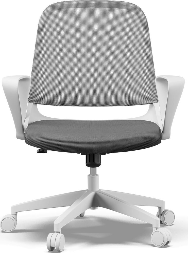 SENSE7 Sopty Ergonomischer Bürostuhl Schreibtischstuhl Weiß Klappbare Armlehnen Netzrücken Wippfunktion Homeoffice Office Chair Gummirollen 120 kg