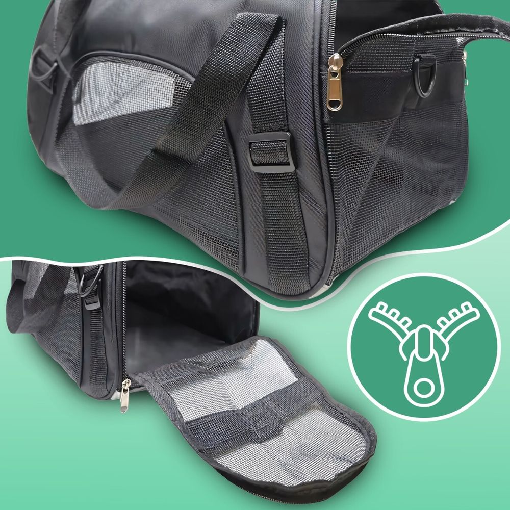 Atmungsaktiver Haustier Rucksack für Katzen & Hunde - Tragetasche bis 20 kg, faltbar, verstellbare Gurte, Reflektorstreifen, 53 x 32 x 26 cm – Retoo